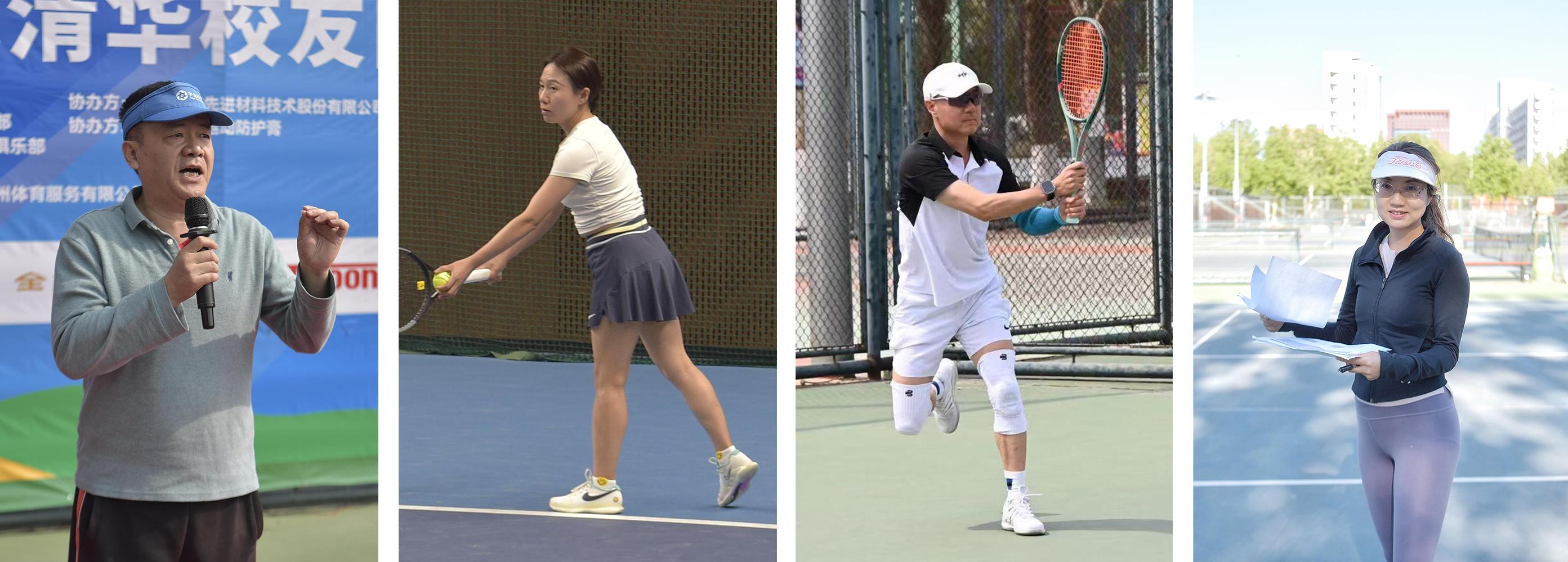 20250427-校友网球赛-叶晴等-赛事执行组：李治平，杜敏，梅晨，易淑娴（从左至右）.jpg