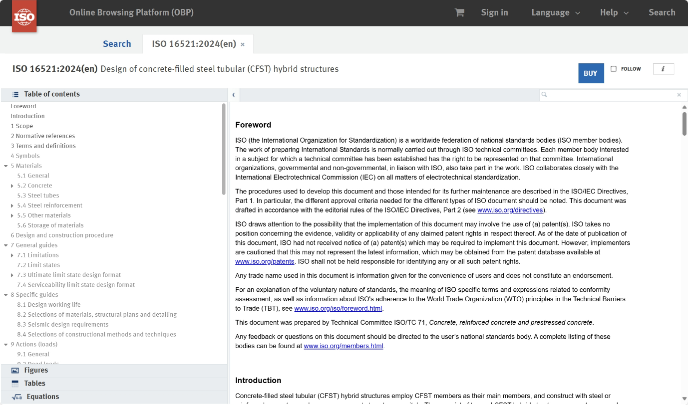 20241125-我国牵头制定的钢管混凝土结构领域首个ISO国际标准正式发布实施-未知-国际标准ISO 16521：2024目录.png
